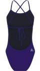 Amanzi Womens Blueberry Tie Back One Piece Swimsuit - Blue