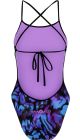 Amanzi Womens Hazey Tie Back One Piece - Purple