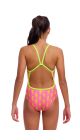 Funkita Girls Stunner Single Strap One Piece Swimsuit - Pink/Yellow