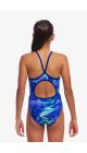 Funkita Girls Remarkables Diamond Back One Piece Swimsuit - Multi