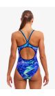 Funkita Ladies Remarkables Diamond Back One Piece Swimsuit - Multi