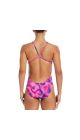 Nike Womens Hydrastrong Digi Haze Cutout One Piece Swimsuit - Fierce Pink