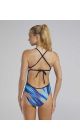 TYR Riptidal Crosscut Tieback Swimsuit - Teal/Orange