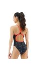 TYR Womens Blackout Camo Diamondfit Swimsuit - Red