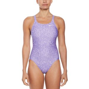Nike Womens Hydrastrong Multi Print Fastback One Piece - Space Purple