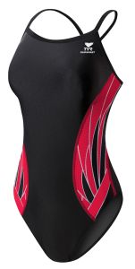 TYR Womens The Phoenix Diamondfit Swimsuit - Black/Red