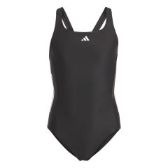 Adidas Girls Cut 3-Stripes Swimsuit - Black