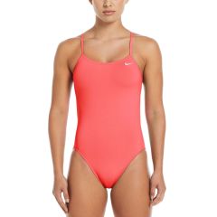 Nike Hydrastrong Solid Cutout One Piece - Hot Punch