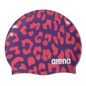 Arena Violet Geranium Print 2 Swimming Cap - Purple