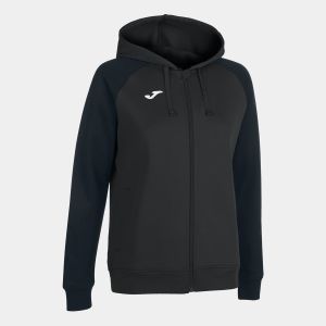 Joma Girls Academy IV Zip-Up Hoodie - Anthracite/Black