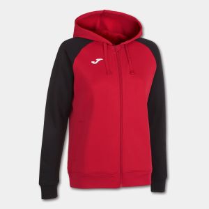 Joma Womens Academy IV Zip-Up Hoodie - Red/Black