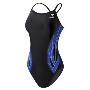 TYR Womens The Phoenix Diamondfit Swimsuit - Black/Blue