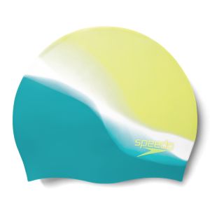 Speedo Multi Colour Silicone Swimming Cap Junior - Green