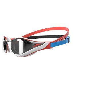 Speedo Fastskin Pure Focus Mirror Goggle - Siren Red/Black/White/Picton Blue