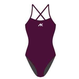 Womens AK Tieback Swimsuit - Cabernet