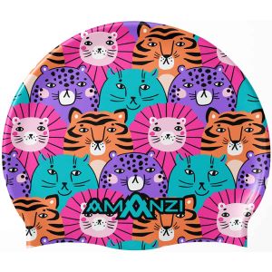 Amanzi Wild Catz Swim Cap - Multi