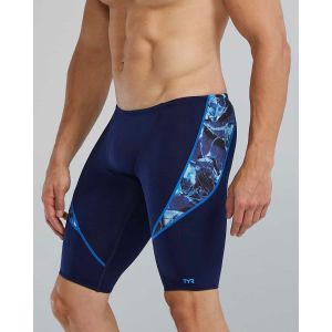 TYR Mens Reflecta Curve Splice Jammer - Blue Ice