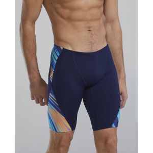 TYR Mens Riptidal Jammer - Navy/Teal/Orange