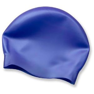 AK Adult Wrinkle Free Silicone Swimming Cap - Blue