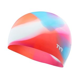 TYR Junior Tie Dye Silicone Swimming Cap - Multi