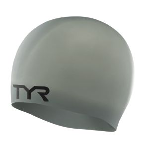 TYR Wrinkle Free Silicone Swimming Cap - Grey