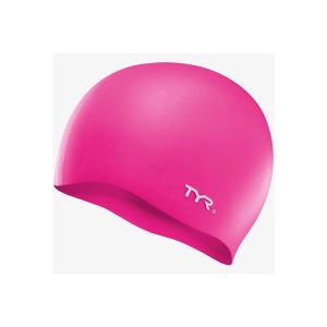 TYR Wrinkle Free Silicone Swimming Cap - Pink