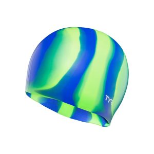 TYR Multi Swimming Cap - Blue/Green