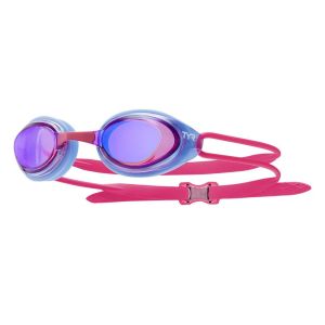 TYR Womens Black Hawk Racing Femme Mirrored Goggle - Blue/Pink