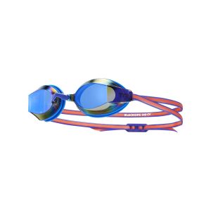 TYR Blackops 140 EV Female Fit Mirror Racing Goggles - Blue/Coral