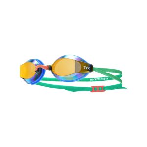 TYR Blackops 140 EV Racing Mirrored Goggle - Blue/Green