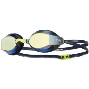 TYR Blackops 140 EV Racing Mirrored Goggle - Gold/Navy