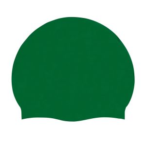 AK Adult Silicone Suede Swimming Cap - Benetton Green