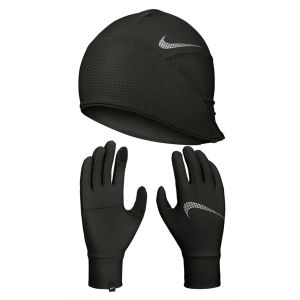 Nike Womens Hat And Glove Set - Black