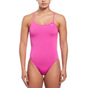 Nike Hydrastrong Solid Cutout One Piece - Fire Pink