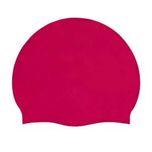 AK Adult Silicone Suede Swimming Cap - Pink