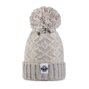 Swimzi Silver Grey and White Nordic Super Bobble Hat - Grey