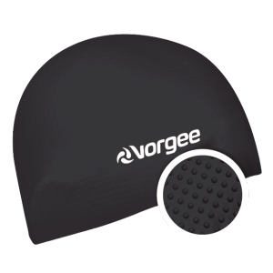 Vorgee Super Grip Silicone Swimming Cap - Black