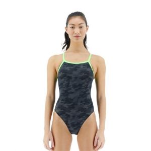 TYR Womens Blackout Camo Diamondfit Swimsuit - Green