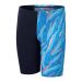 Speedo Boys Allover Digital Jammer - True Navy/Punch Blue/Picton Blue/Siren Red