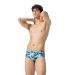 Speedo Mens Allover Digi 14cm Brief - Picton Blue/Lemon Drizzle