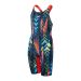 Speedo Fastskin Junior Endurance+ Max Openback Kneeskin - Dark Teal/Picton Blue/Siren Red