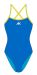 Womens AK Tieback Swimsuit - Blue/Yellow