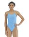 TYR Womens Lapped Solid Cutoutfit Swimsuit - Sky Blue