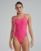 TYR Womens Lapped Solid Cutoutfit Swimsuit - Pink Me Up