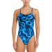 Nike Womens Hydrastrong Digi Haze Cutout One Piece Swimsuit - Game Royal