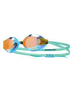 TYR Junior Blackops 140 EV Mirror Racing Goggles - Orange/Green