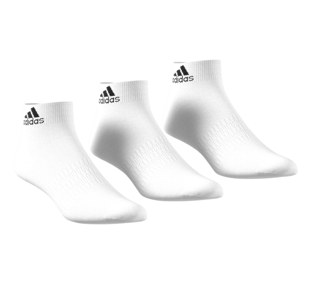 Adidas Ankle Socks 3 Pairs - White | Footwear | Aqua Slides & Sport Socks