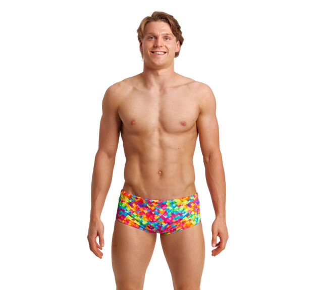 Funky trunks Rainbow Racer Swimming Brief Multicolor