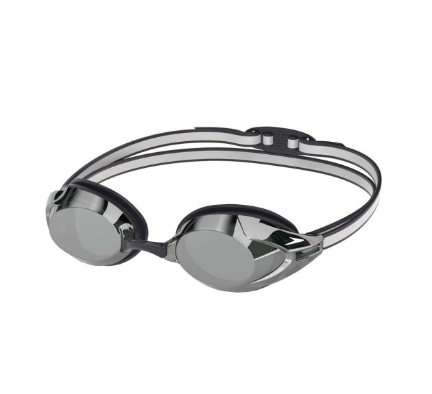 Speedo Vanquisher 3.0 Mirrored Black Smoke Silver Mirror Swimming Goggles Free Returns