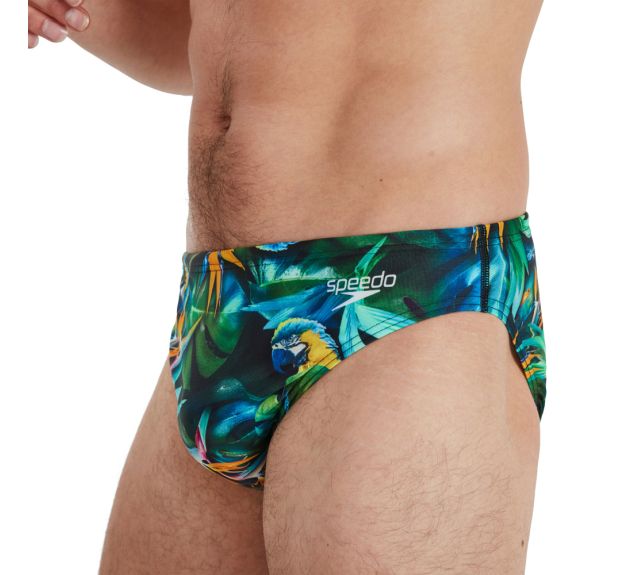 Speedo Escape 5cm Brief 8 13452g676 in Green Multi